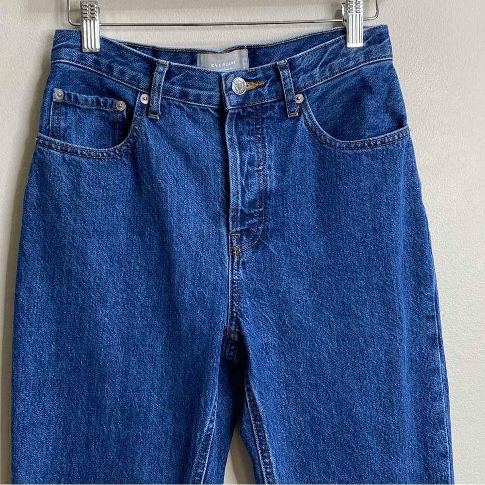 Everlane The '90s Cheeky Jean In Deep Atlantic Wash Size 26 Ankle - Picture 6 of 15